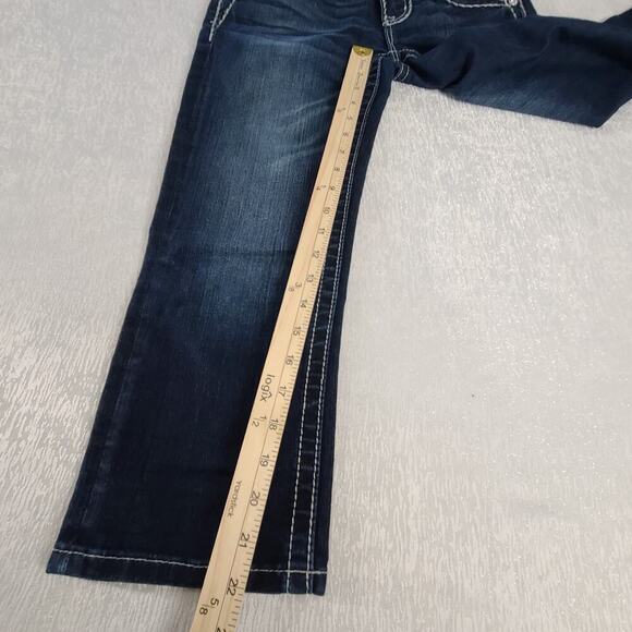 Miss Me signature cuffed capri women's jeans Size 27 Rodeo Bling Y2K Cowgirl - Picture 5 of 8